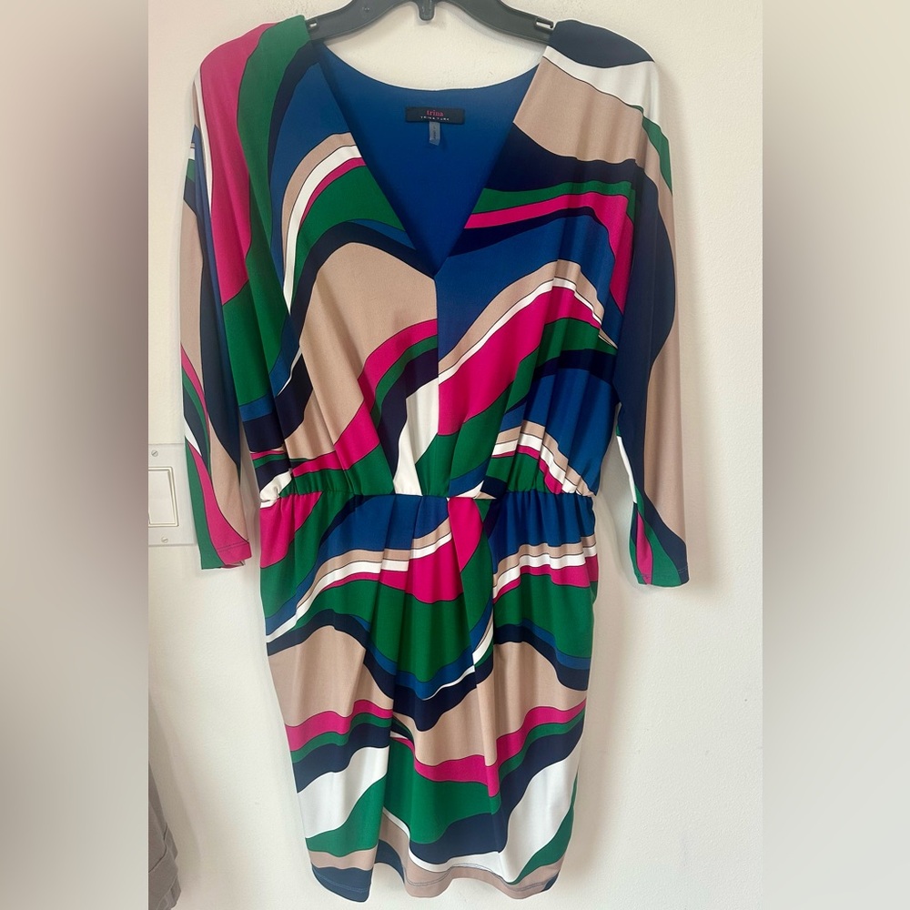 Trina Turk Multicolor Swirl Mini Dress - Picture 2 of 6
